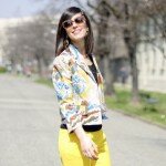 Yellow: Petals jacket & lemon pants